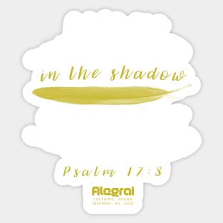 Wings - Psalms 17.8 Sticker